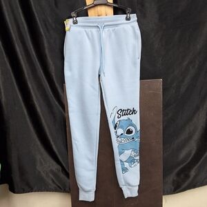 Light Blue Drawstring Sweatpants stitch sweatpants